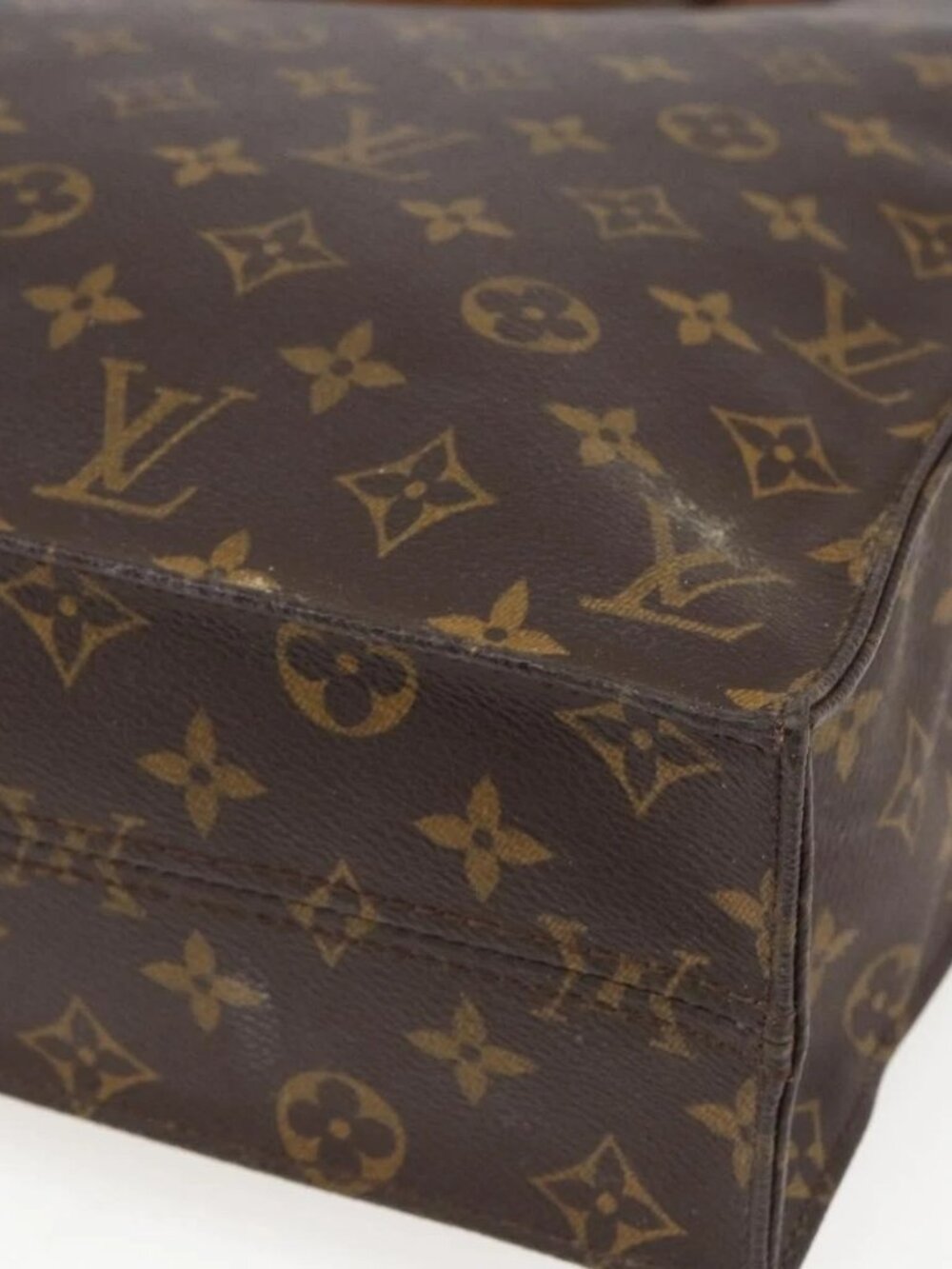 LOUIS VUITTON Monogram Sac Plat Hand Bag M51140 LV Auth bs33031 - Picture 4 of 16